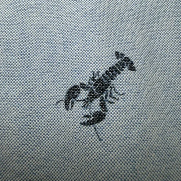โญ Ralph Lauren XXL Button Down Shirt Blue Lobster Print Short Sleeve Cotton - Picture 4 of 16